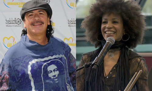 CINDY BLACKMAN Y CARLOS SANTANA